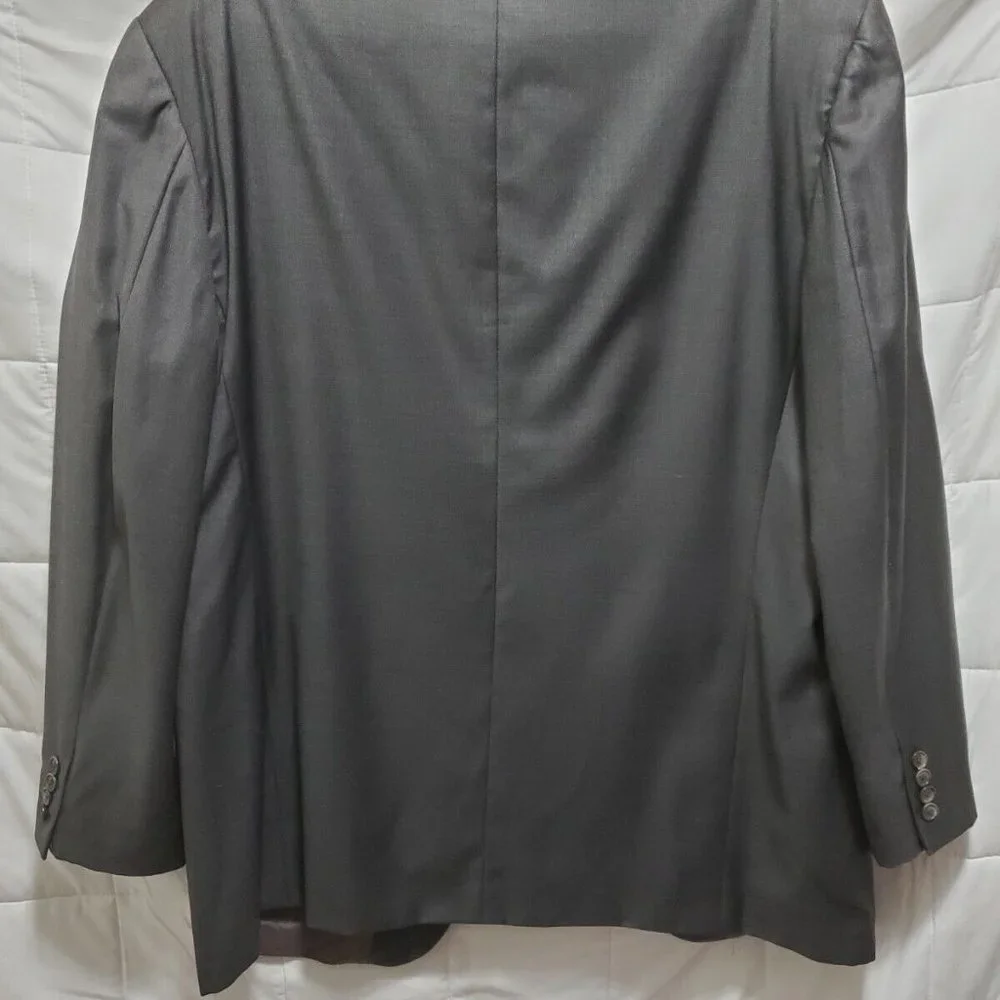 Sartoriale Marzotto Blazer Sport Coat Jacket Men Italy 44L Dark Gray wool - Picture 2 of 12